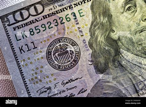 Benjamin Franklin is featured on the federal reserve bank note $100 ...