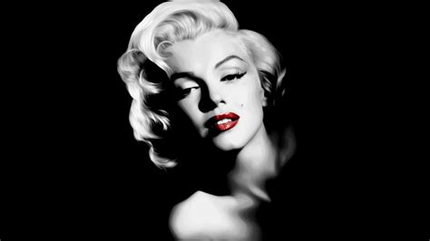 Black and White Background HD Wallpaper Marilyn Monroe Black and White ...