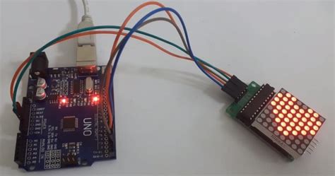 8x8 LED Matrix MAX7219 with Arduino Circuit & Code