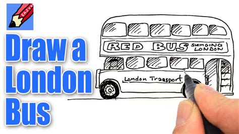 Cartoon Red Bus Drawing Bus drawing the magician tarot london drawing ...