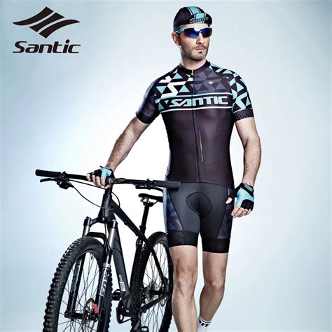 Santic Cycling Jersey Men's Designer Bicycle Clothing Summer Short ...