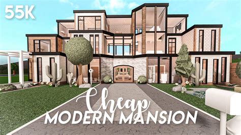 Cheap modern mansion - Bloxburg build | Modern mansion, Mansions, Cool ...