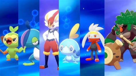 3 Starter Pokemon Sword And Shield Evolutions