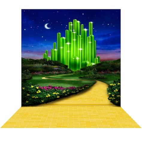 Emerald City Evening Wizard of Oz Backdrop Yellow Brick Road - Etsy