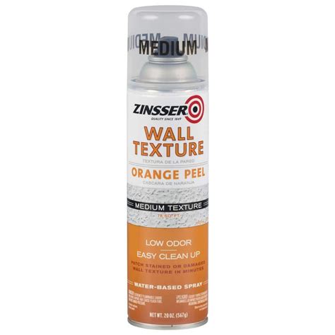 Zinsser 20 oz. Wall Texture Medium Water-Based Orange Peel Spray Paint ...