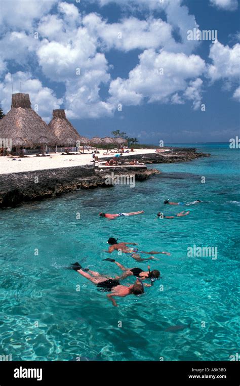 Mexico Cozumel snorkeling at Chankanaab National Park Stock Photo - Alamy