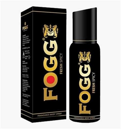 Fogg Fresh Spicy Body Spray - Fogg Perfume Black PNG Image ...