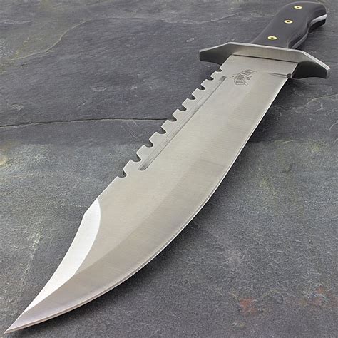 Master USA 16.5" Large Bowie Hunting Knife With Wood Handle - Unlimited ...