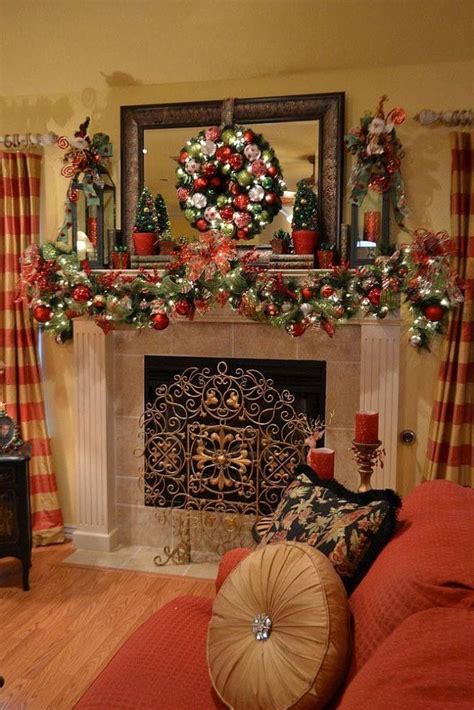 43 best Holiday Mantel Decorating Ideas images on Pinterest | Merry ...