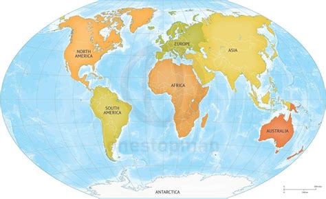 World Political Map With Continents