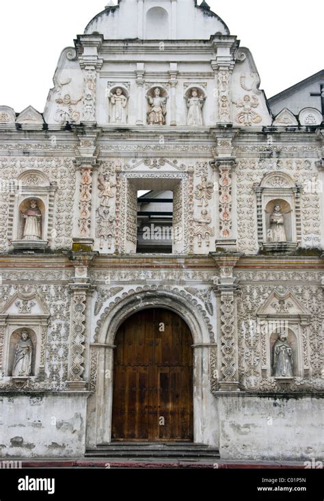 Guatemala. City of Quetzaltenango. Citycenter. The Cathedral Stock ...