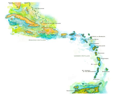 West Indies Country In World Map - Florida Beach Map