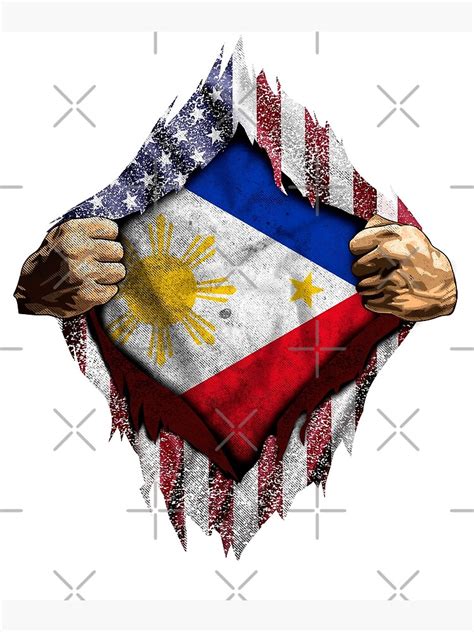 "Filipino American Flag" Poster for Sale by kimwellrena | Redbubble