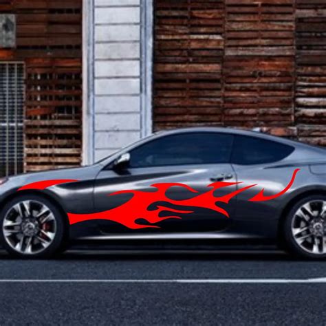 Car Flame Decal Kits