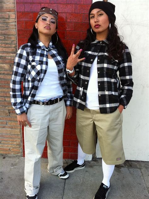 Chola Costume Ideas : Cholo Chola Cholas Cholos Dickies Cortez Disfraz ...