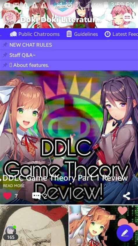 DDLC Game Theory Part 1 Review | Doki Doki Literature Club! Amino