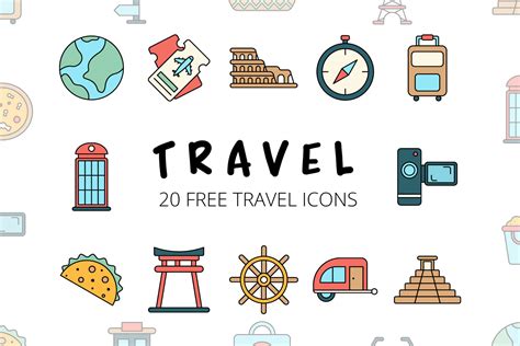 Travel Vector Free Icon Set - GraphicSurf.com