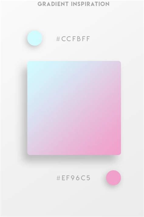 Beautiful Gradient Color Palettes - Blue & Pink