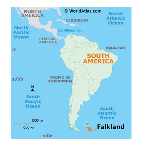 Falkland Islands Map / Geography of Falkland Islands / Map of Falkland ...