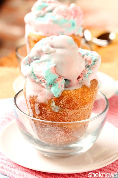 DIY doughnut ice cream cones, because two desserts are better than one ...