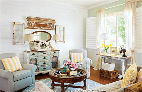 cottage style living room Archives - Cottage style decorating ...