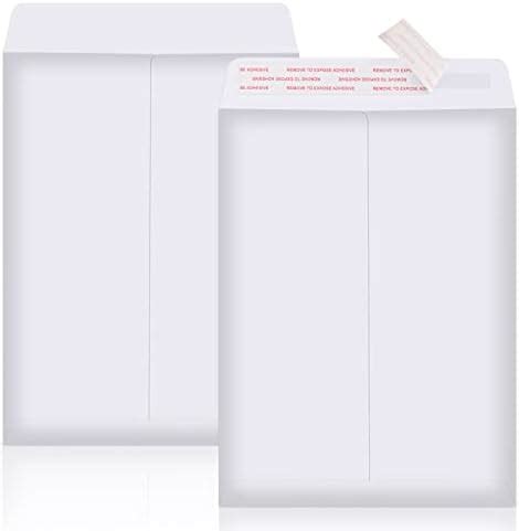 ACSTEP 200Pack Manila Envelopes 9x12 Large White Catalog Envelopes Self ...