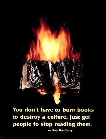 Burning Book Posters | Quote posters, Book posters, Ray bradbury