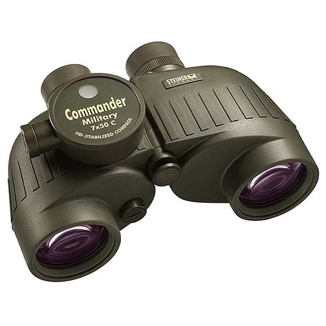 Steiner 7x50mm Commander Military Binoculars with Compass - 236376 ...