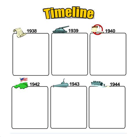 Free Timeline Template For Students