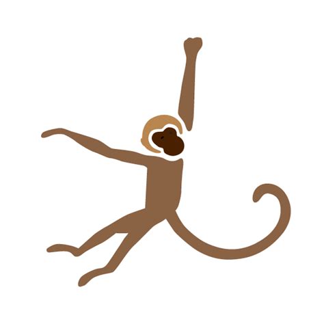 Monkey Stencil for Jungle Animal Mural on Baby Nursery Walls