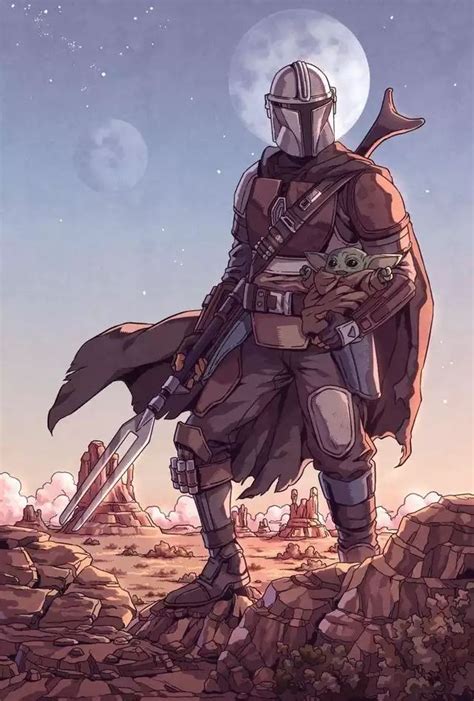 The Mandalorian art dump - Imgur | Star wars background, Star wars ...