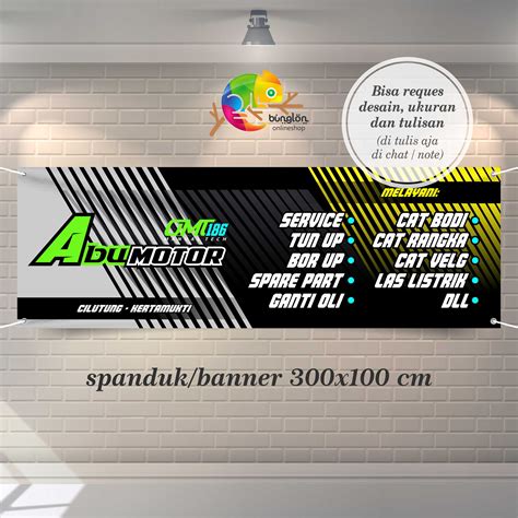 Spanduk Banner Bengkel Motor Racing Keren | Lazada Indonesia