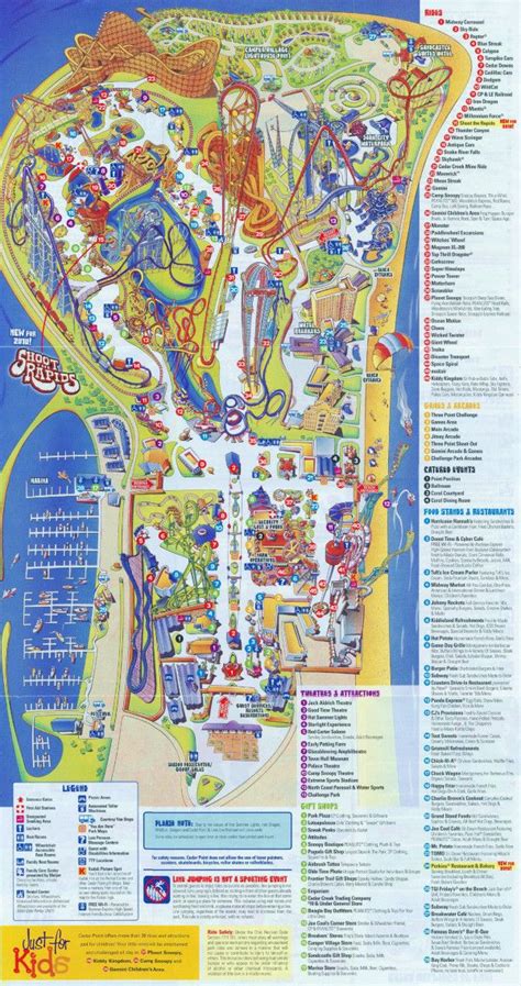 Cedar Point - Theme Park Brochures | Theme park map, Cedar point, Cedar ...