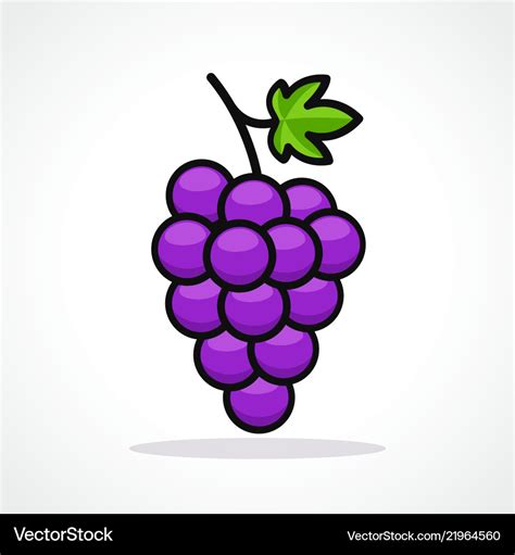 Grapes design icon Royalty Free Vector Image - VectorStock