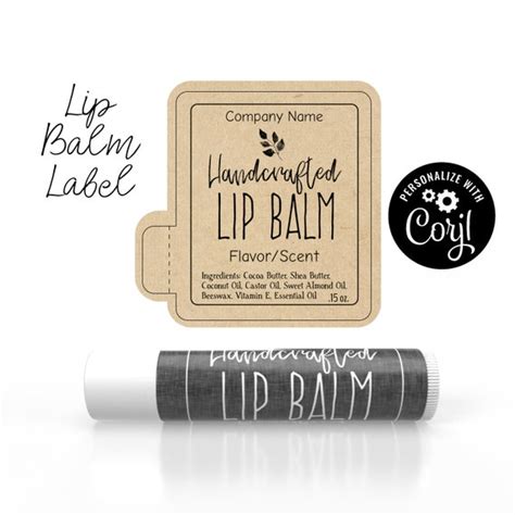 Chapstick Label Template