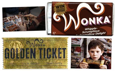 Lot Detail - Willy Wonka Prop Chocolate Bar & Golden Ticket! -- Used ...