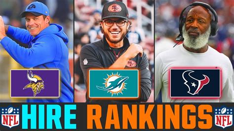 Ranking The New NFL Head Coaches From WORST To FIRST| NFL Coach Hire ...