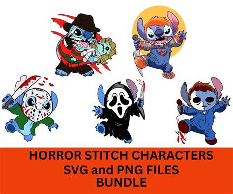 Stitch Ghostface Svg Stitch Scary Movie Svg Disney Stitch Halloween ...