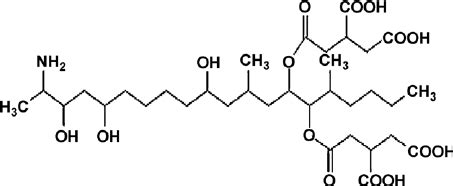 Chemical structure of fumonisin B 1 (FB 1 ). | Download Scientific Diagram