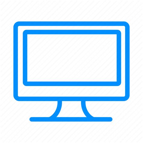 Blue, computer, desktop, device, monitor, pc, screen icon - Download on ...