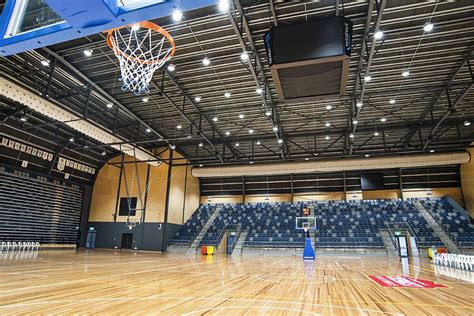 Basketball Court Lighting - 2400W LED Sports Flood Lighting and High ...