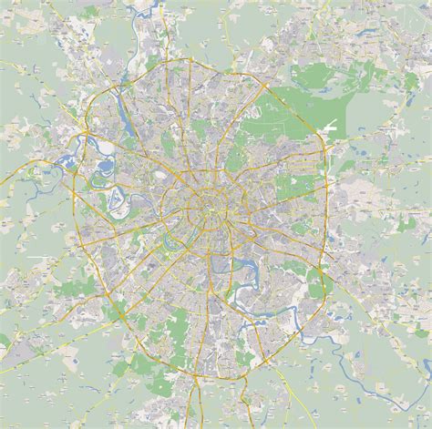 Maps of Moscow | Detailed map of Moscow in English | Maps of Moscow ...