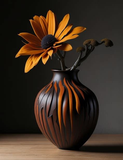 Premium Photo | Ceramic flower vase