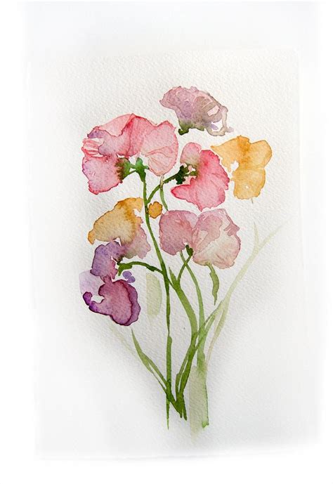 Spring Flowers. Watercolor Original.flowers Painting. Art - Etsy ...