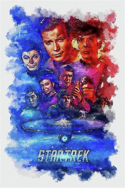 TV Show Star Trek The Original Series Digital Art by Garett Harold ...