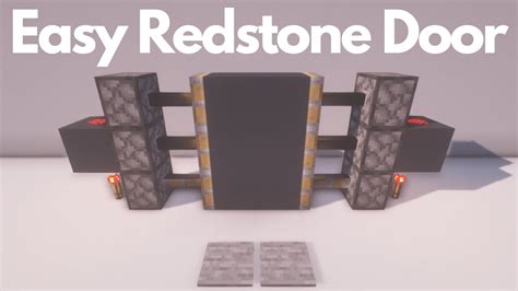 How to build a redstone door – Builders Villa