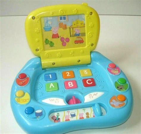 Peppa Pig My First Laptop with Sounds Educational Sensory Baby Kids Toy ...