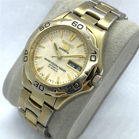 Seiko 5 Sports Automatic Vintage Watch Men's Water 100M - Etsy