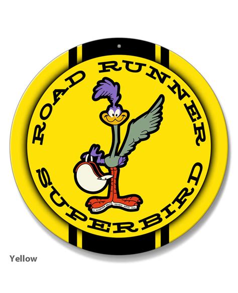 1970 Plymouth Road Runner Superbird Emblem Novelty Round Aluminum Sign ...