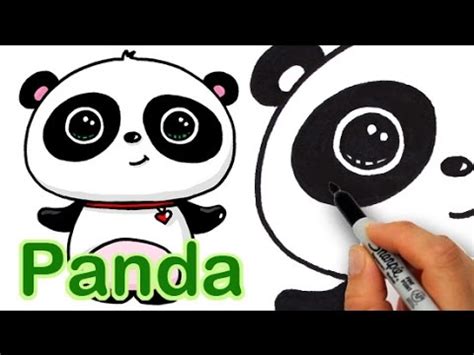 How to Draw a Cute Panda Easy - YouTube